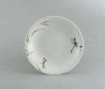 Dĩa sâu lòng 25 cm - Mẫu đơn - Thanh trúc