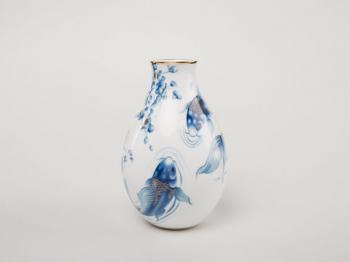 Bình hoa 29 cm - Cá Chép Cobalt