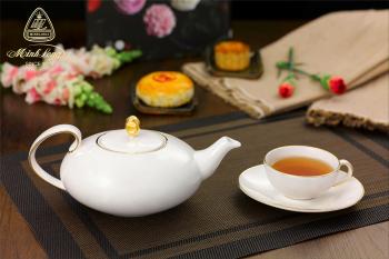 Bộ trà elip 0.47 L - Anna  - Chỉ Vàng