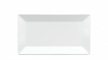 Dĩa chữ nhật lá 30 x 17 cm - Daisy - Trắng