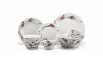 Bộ đồ ăn 14 sản phẩm - Tulip - Loa Kèn Hồng