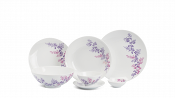 Bộ đồ ăn 6 người 22 sản phẩm - Daisy - Cỏ Tím
