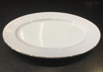 Dĩa oval 25 cm - Jasmine - Chỉ vàng