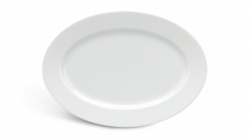 Dĩa oval 25 cm - Jasmine - Trắng