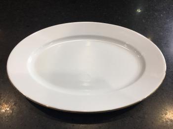 Dĩa oval 28 cm - Jasmine - Chỉ vàng
